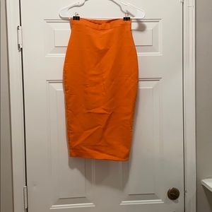 ORANGE BUSINESS SKIRT
